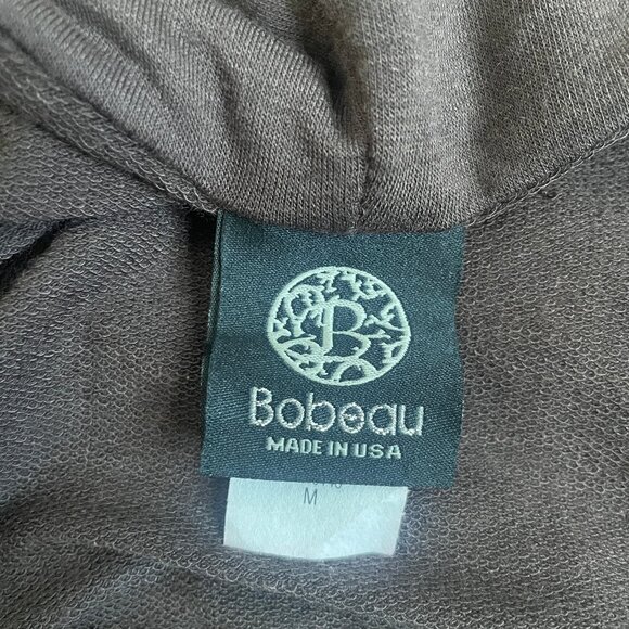 Bobeau Taupe/Brown Draped Cardigan Jacket - Size M - Picture 6 of 7